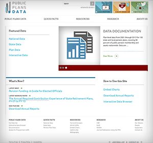 Homepage of the PPD website